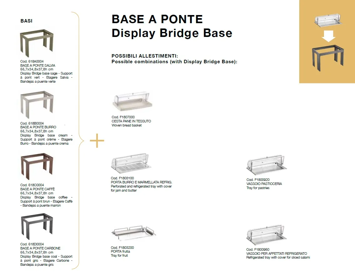 Pinti Caffè Base Points 55.7x34.8x37.8H cm art.518C0004